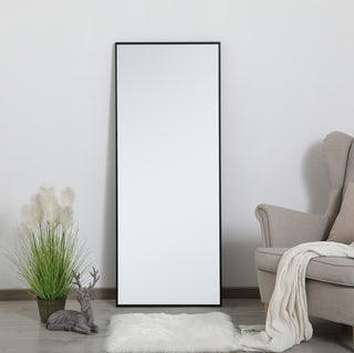 Metal frame rectangle mirror 24 inch in Black