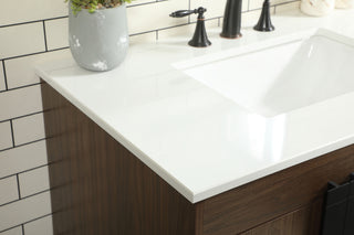 36 inch Single bathroom vanity in walnut