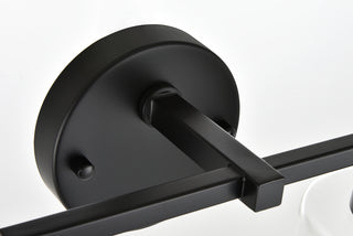 Mayson 4 light Black and Clear Bath Sconce