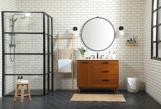 42 inch bathroom vanity in Teak