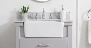 30 inch backsplash in carrara white