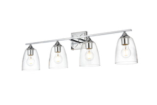 Harris 4 light Chrome and Clear Bath Sconce
