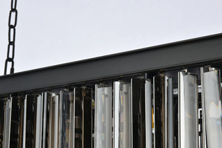 Sydney 12 light Matte Black Chandelier Silver Shade (Grey) Royal Cut Crystal