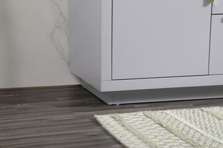 30 inch Single bathroom vanity in grey with backsplash