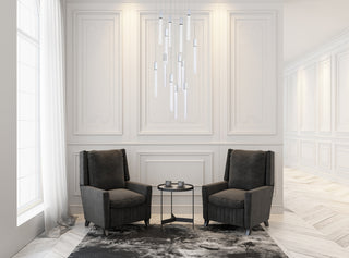 Weston 13 lights pendant in chrome