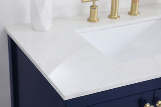 36 inch Single Bathroom Vanity in Blue
