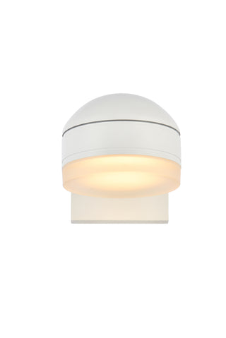 Raine Integrated LED wall sconce in white