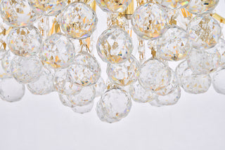 Toureg 10 light Gold Pendant Clear Royal Cut Crystal