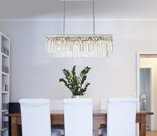Sydney 12 light polished nickel Chandelier Clear Royal Cut Crystal