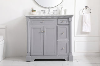 36 inch Single bathroom vanity in  Grey