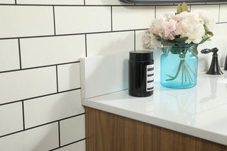 48 inch Single bathroom vanity in walnut brown with backsplash