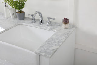 60 inch double bathroom vanity in white