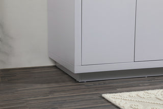 42 inch Single bathroom vanity in grey with backsplash