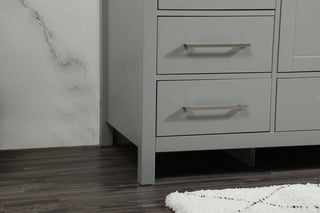 60 inch Single bathroom vanity in grey
