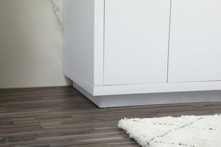 60 inch double bathroom vanity in white