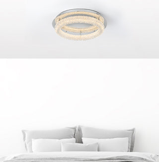 Bowen 22 inch Adjustable LED Flush Mount in Chrome