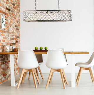 Madison 7 light polished Nickel Chandelier Clear Royal Cut Crystal