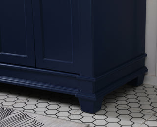 60 inch Double Bathroom Vanity set in Blue