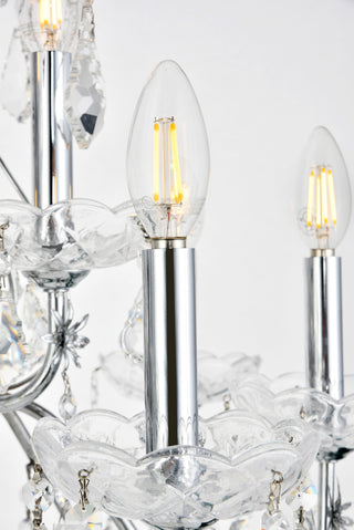 St. Francis 12 light Chrome Chandelier Clear Royal Cut Crystal