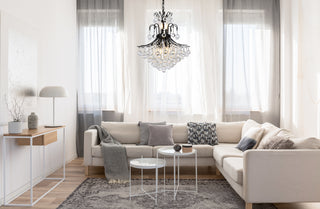 Toureg 22 inch black chandelier