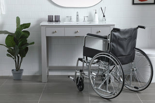 42 Inch ADA Compliant Bathroom Vanity In Grey