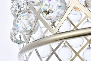 Madison 6 light polished nickel Pendant Clear Royal Cut Crystal