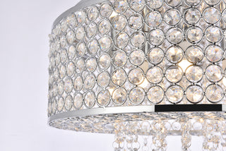 Amelie 6 light Chrome Pendant Clear Royal Cut Crystal