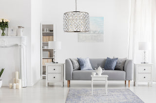 Madison 8 light polished nickel Chandelier Clear Royal Cut Crystal