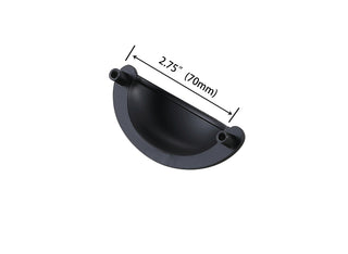 Claude 2-3/4" Center to Center Matte Black Cup Bar Pull Multipack (set of 10)