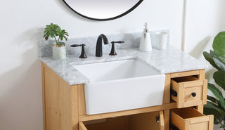 36 inch backsplash in carrara white