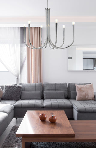 Layne 30 inch chandelier in Chrome