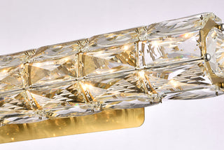 Valetta 30 inch LED linear wall sconce in gold