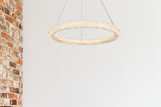 Bowen 26 inch Adjustable LED Chandelier in Chrome