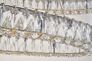 Monroe Integrated LED light Gold Chandelier Clear Royal Cut Crystal