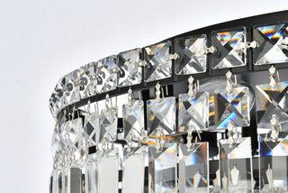 Maxime 24 inch black flush mount