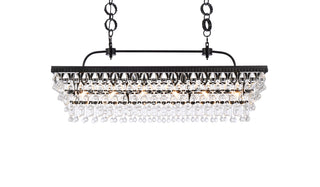 Nordic 40 inch rectangle pendant in black
