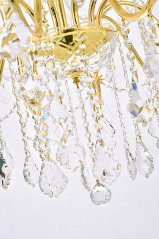 St. Francis 24 light Gold Chandelier Clear Royal Cut Crystal