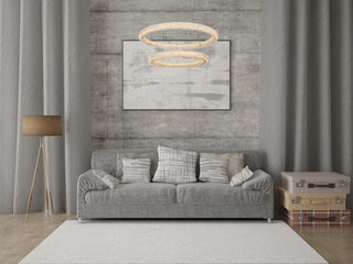 Bowen 32 inch Adjustable LED Chandelier in Chrome