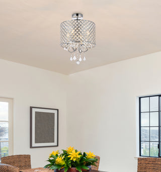 Elise 14 inch flush mount in chrome