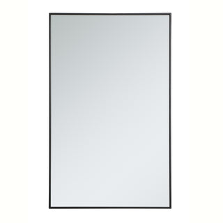 Metal frame rectangle mirror 30 inch in Black