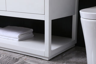 54 Inch SIngle Bathroom Vanity In White