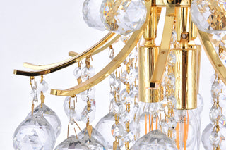 Toureg 3 light Gold Pendant Clear Royal Cut Crystal