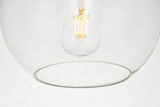 Baxter 1 Light Brass Flush Mount With Clear Glass