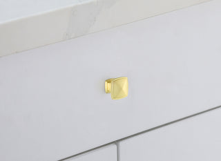 Marcel 1.2" Brushed Gold Square Knob Multipack (Set of 10)