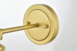Kai 1 light Brass and Clear Bath Sconce