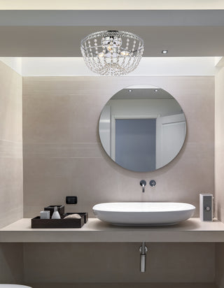 Kylie 14 inch flush mount in chrome
