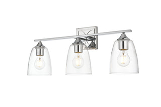 Harris 3 light Chrome and Clear Bath Sconce