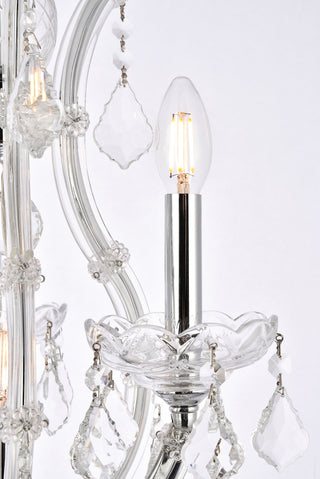 Maria Theresa 4 light Chrome Pendant Clear Royal Cut Crystal