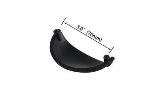 Atticus 3" Center to Center Matte Black Cup Bar Pull Multipack (set of 10)