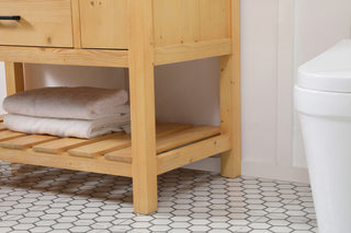 42 inch Single bathroom vanity in natural wood